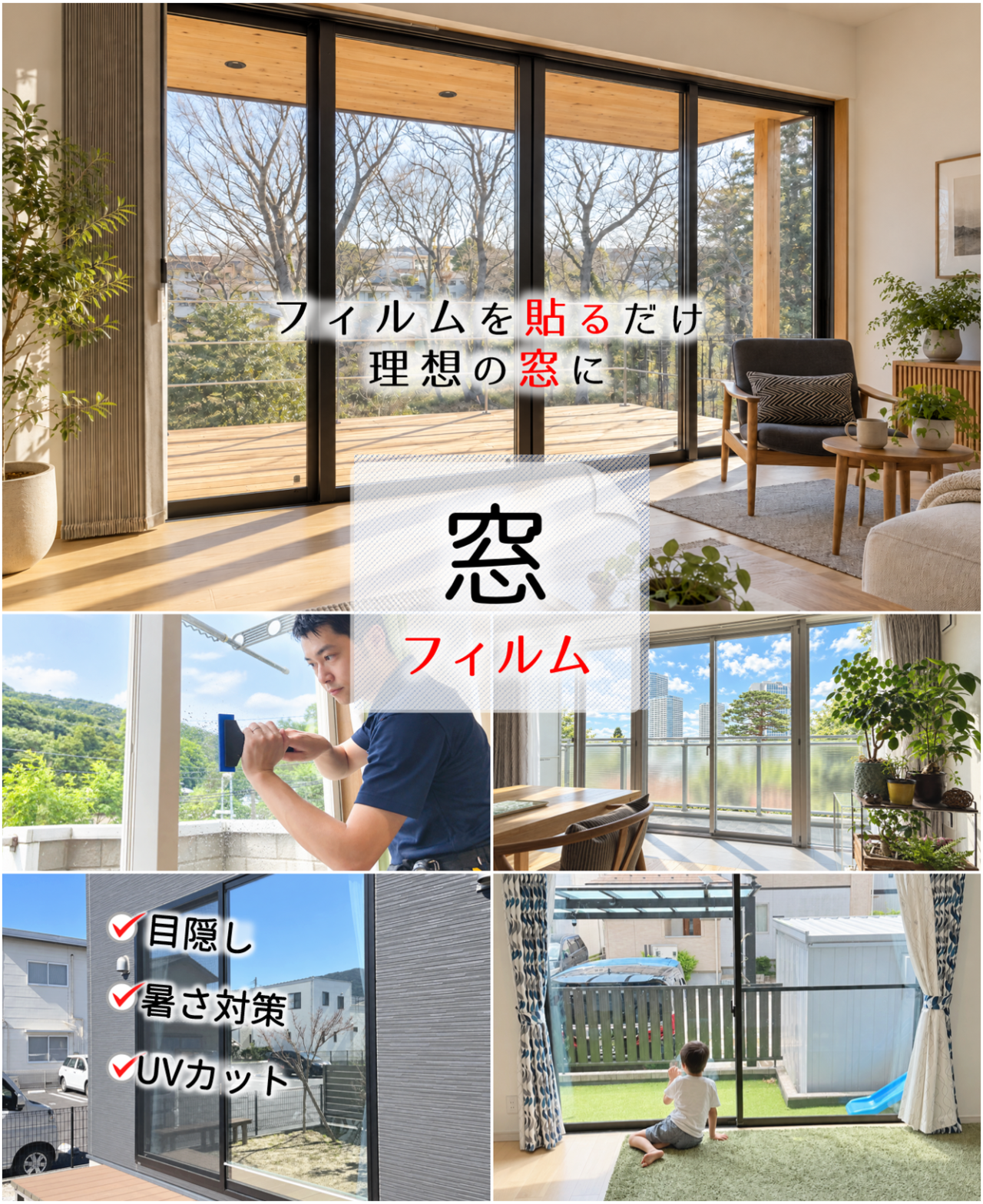 八幡西区の窓ガラスフィルム施工なら専門店のHarumadoにお任せ下さい